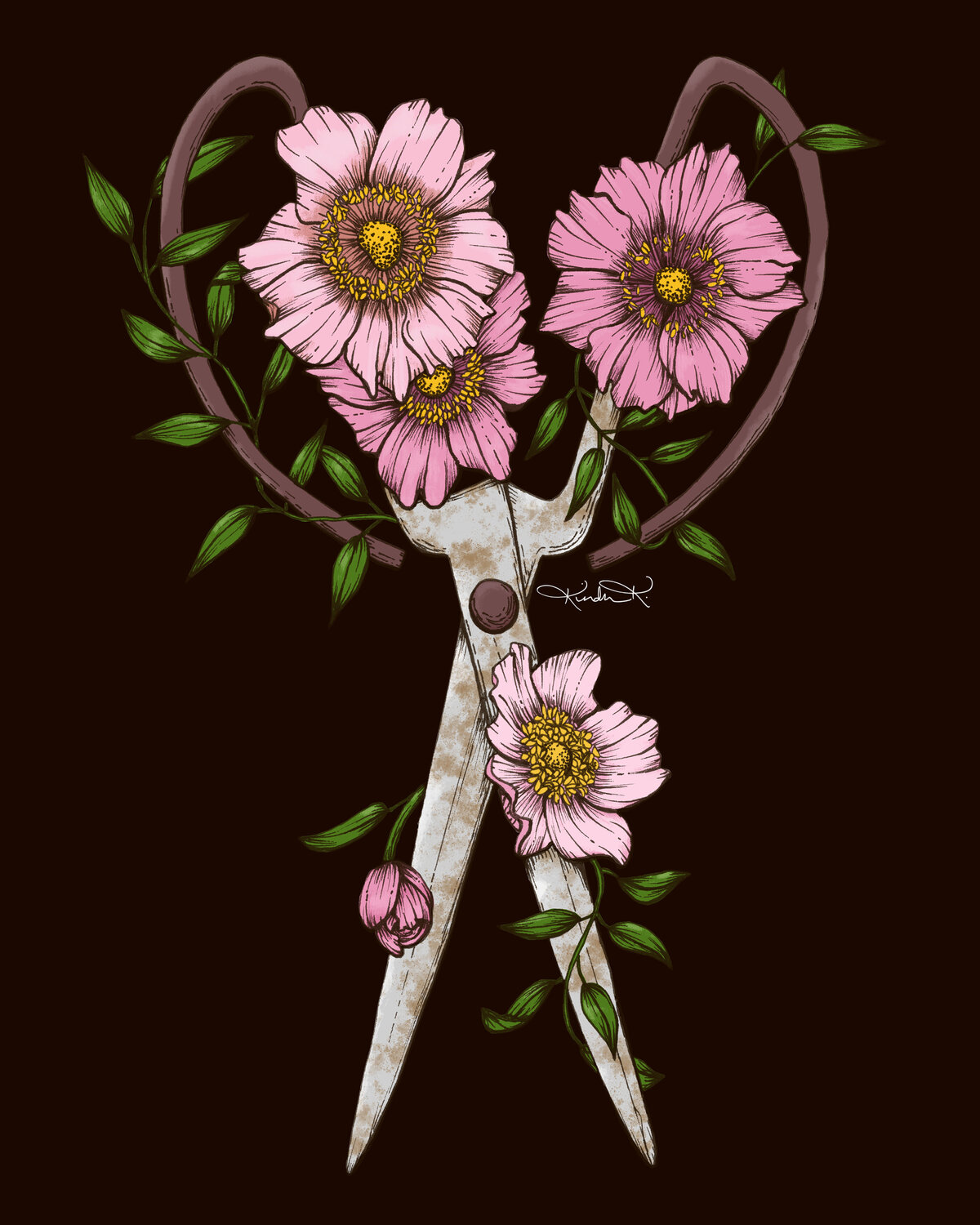 anemone scissors color copy