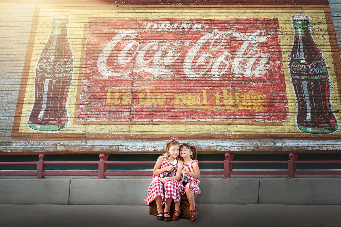girls-sisters-vintage-coca-cola-lafayette-colorado-nostaglic-red