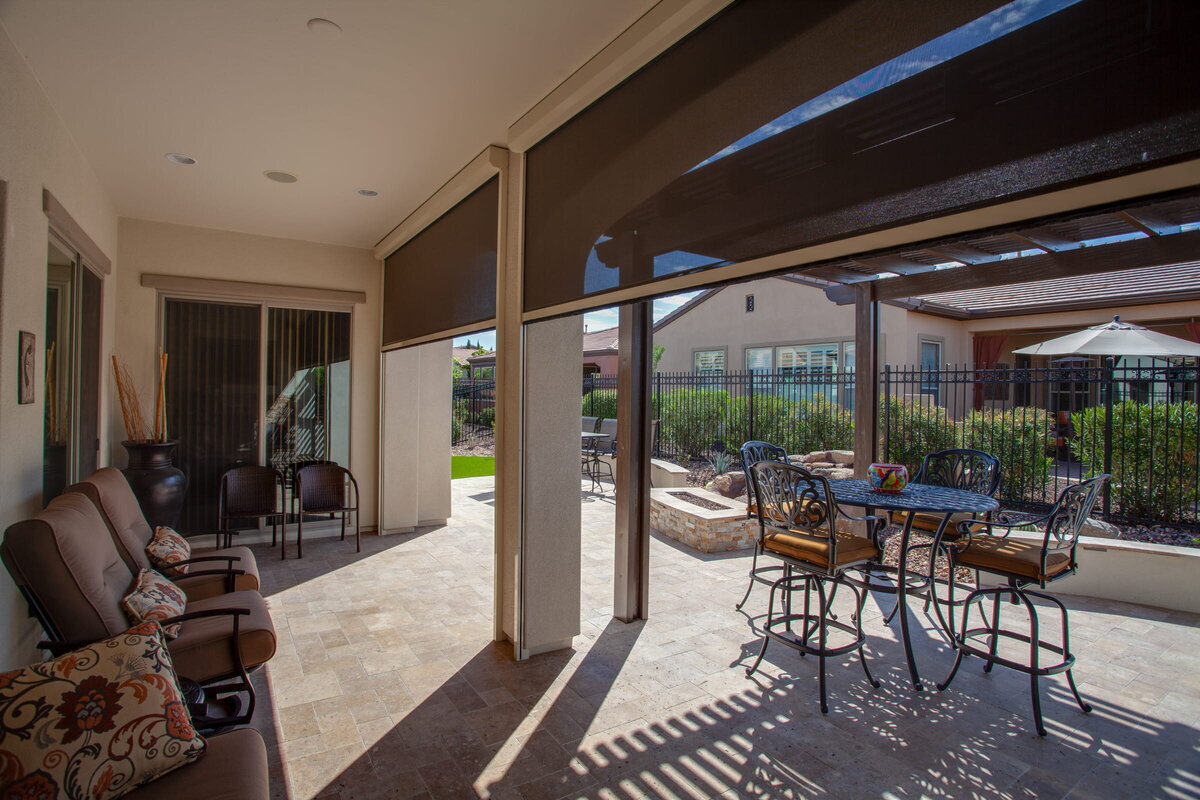 Outdoor shades residential