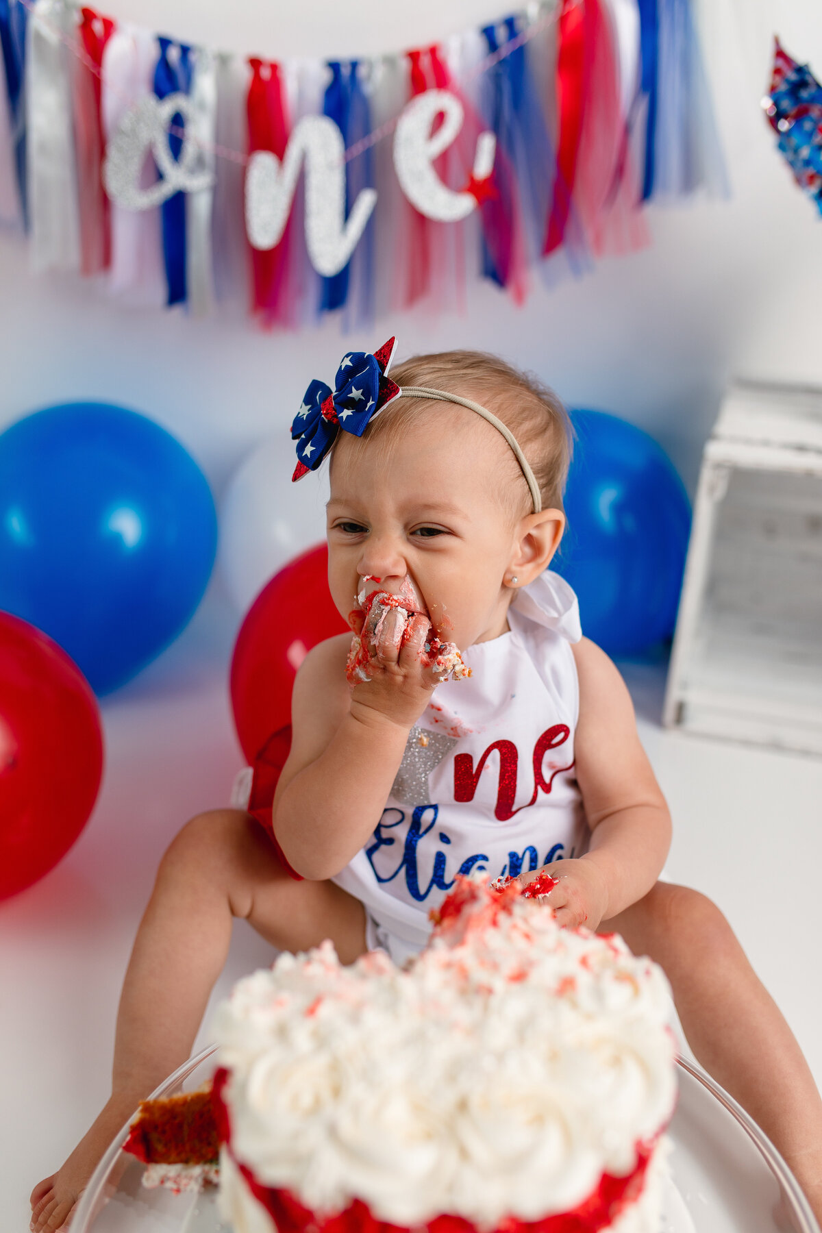 patriotic cake smash