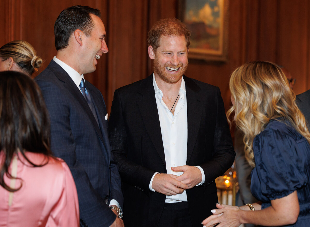 Prince Harry of Wales smiling