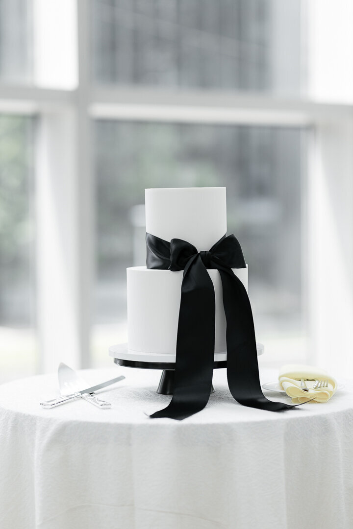 editorial wedding cake decor