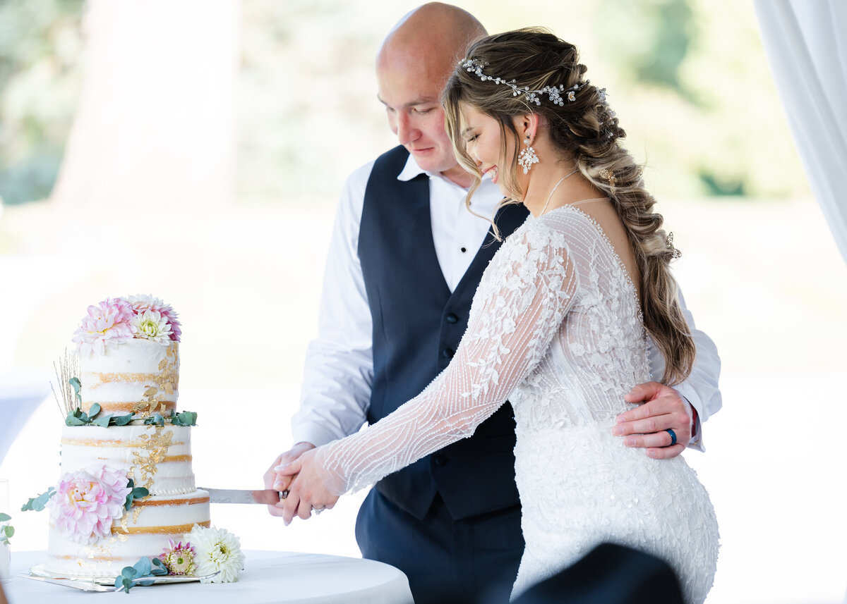 cake cutting wedding