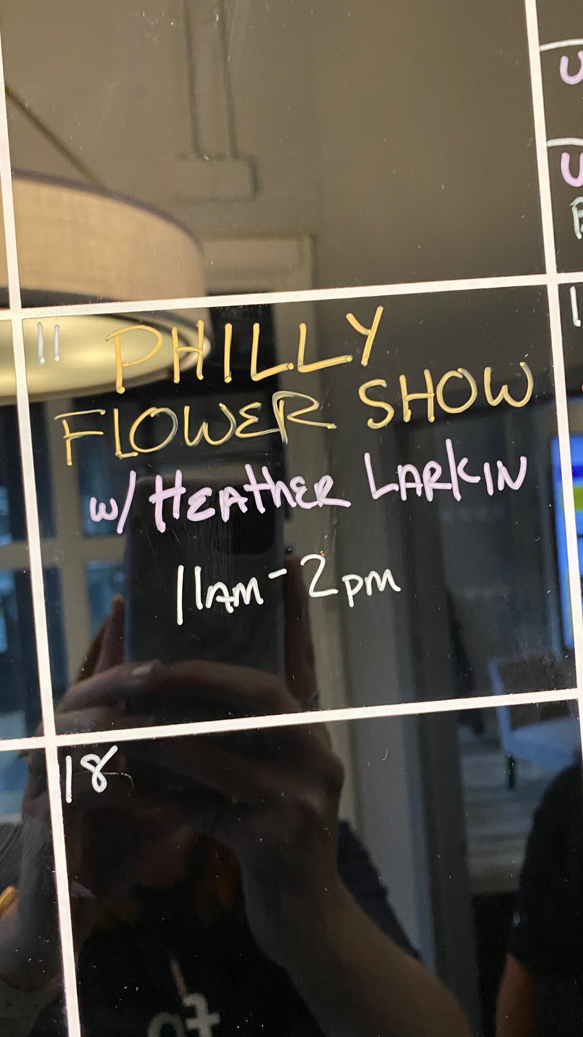Heather Larkin at the Philly flower show
