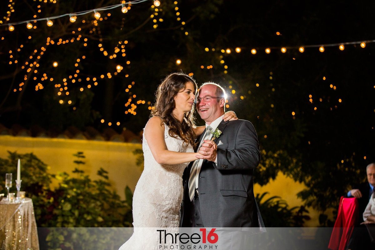 Bride dancing with her father