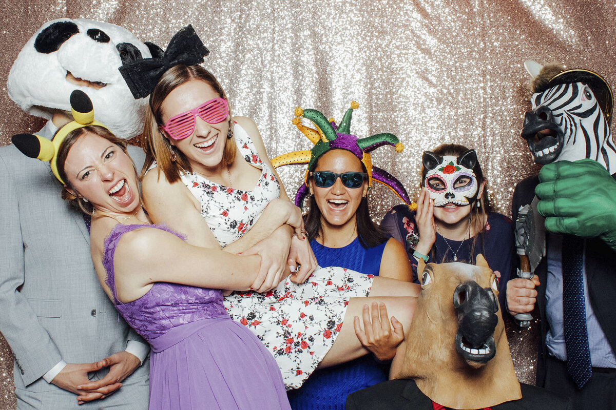 Photo booth fun at The Rockleigh wedding events in Rockleigh, Bergen County, New Jersey