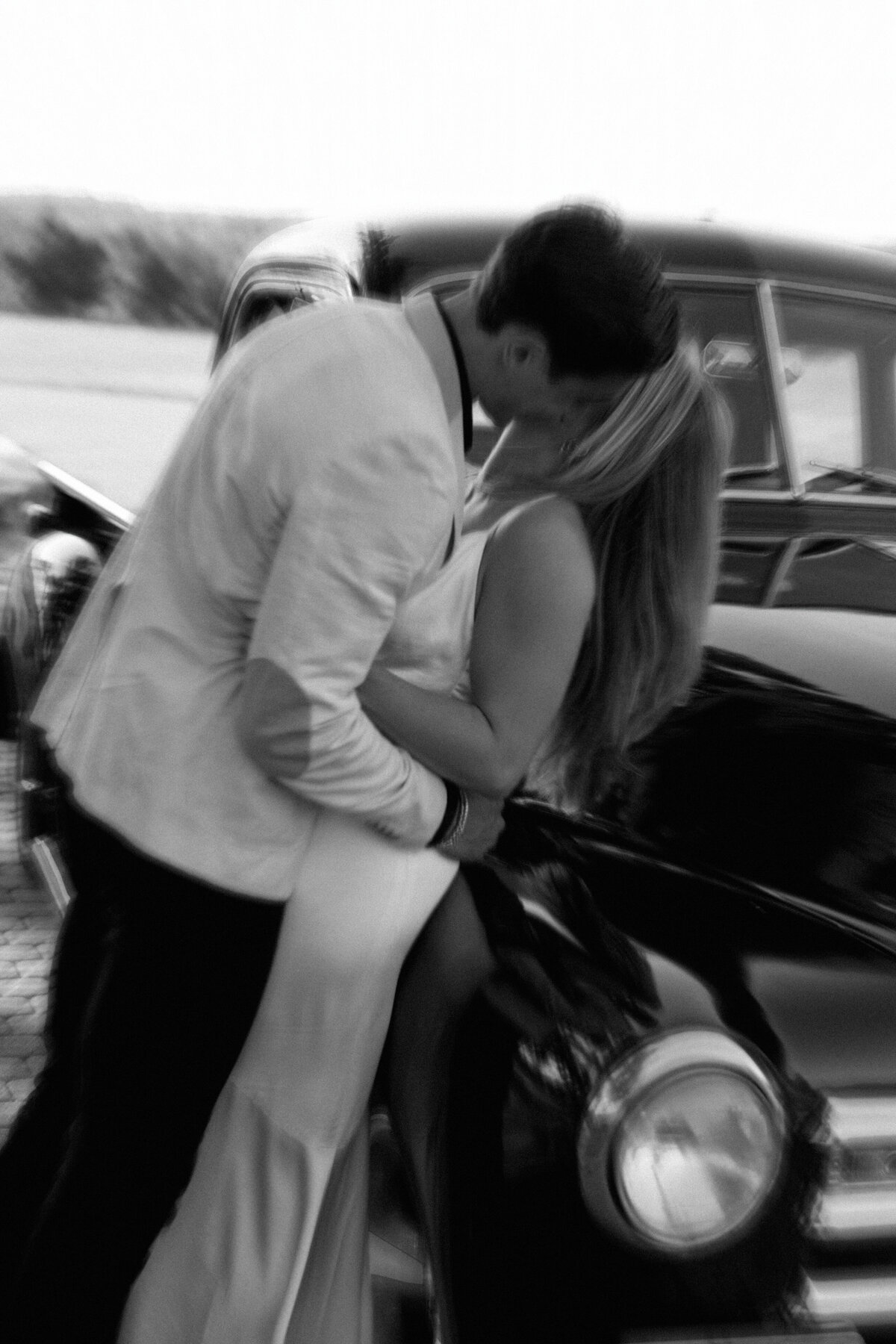 Black and white engagement Photos