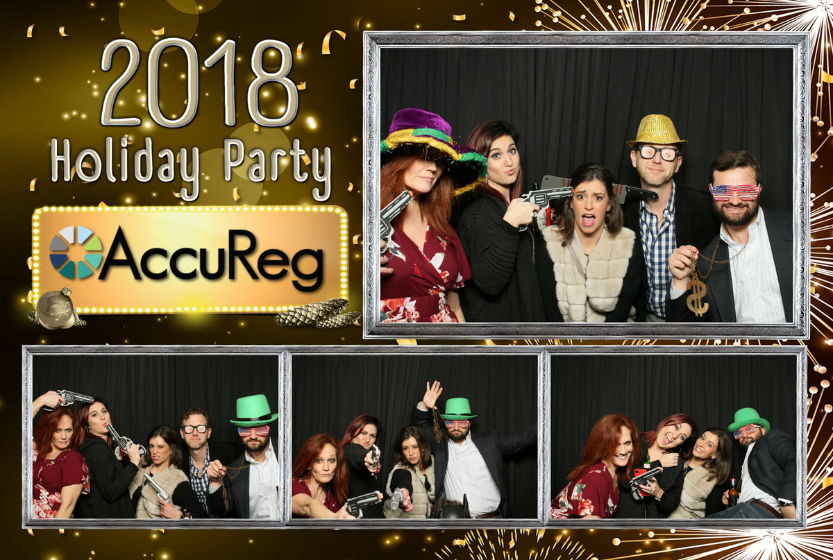 AccuReg Holiday Party photo booth rental at Azalea Manor in Mobile, Alabama.