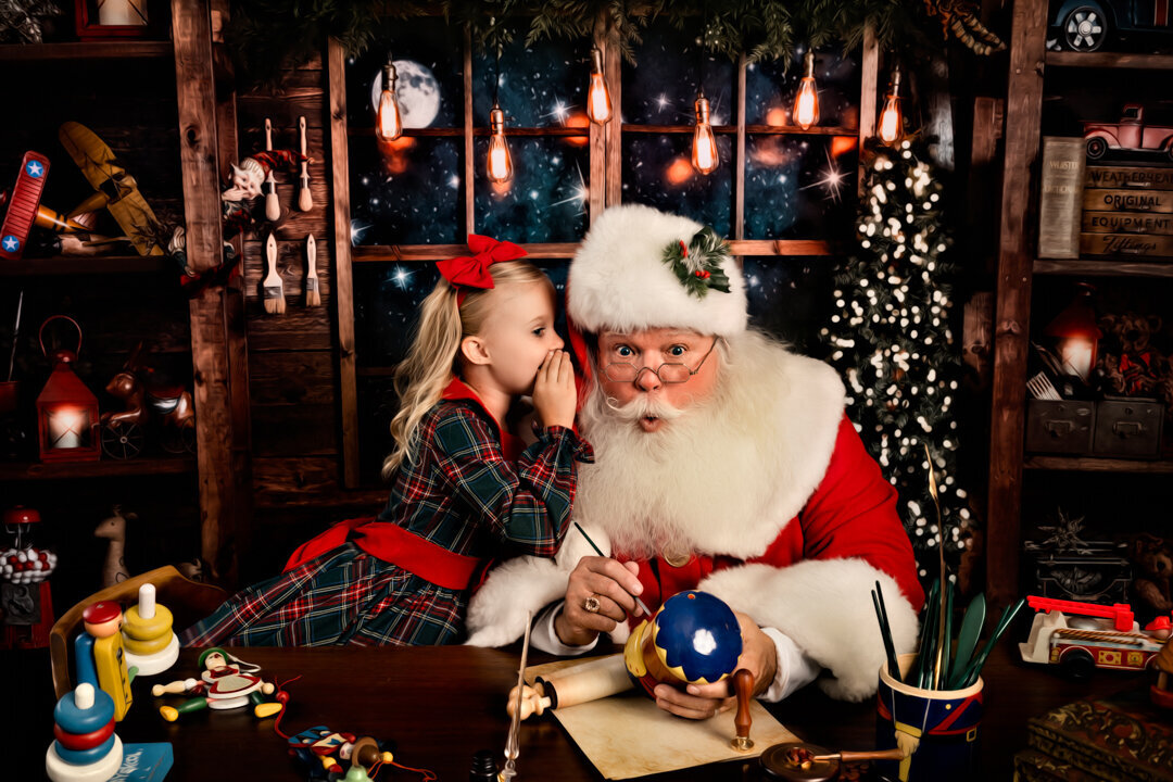 The Santa Experience Telling Secret to Sanata by For The Love Of Photography.jpg