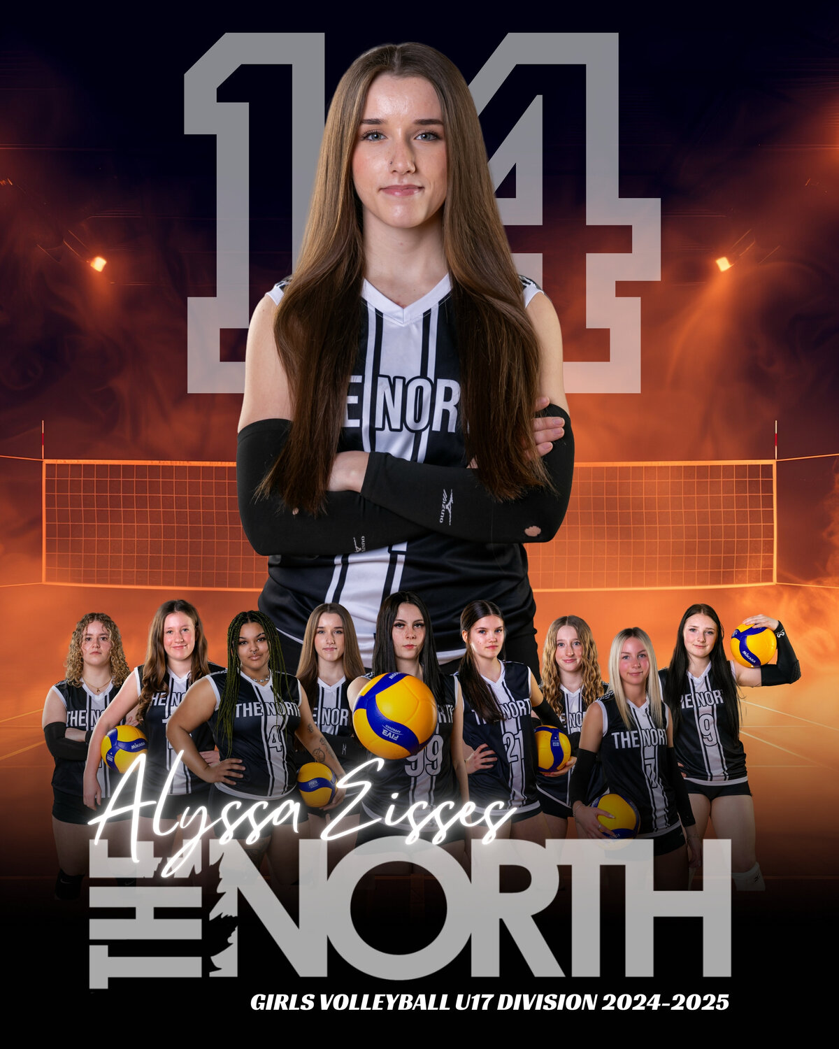 Volleyball Memory Mate Poster 