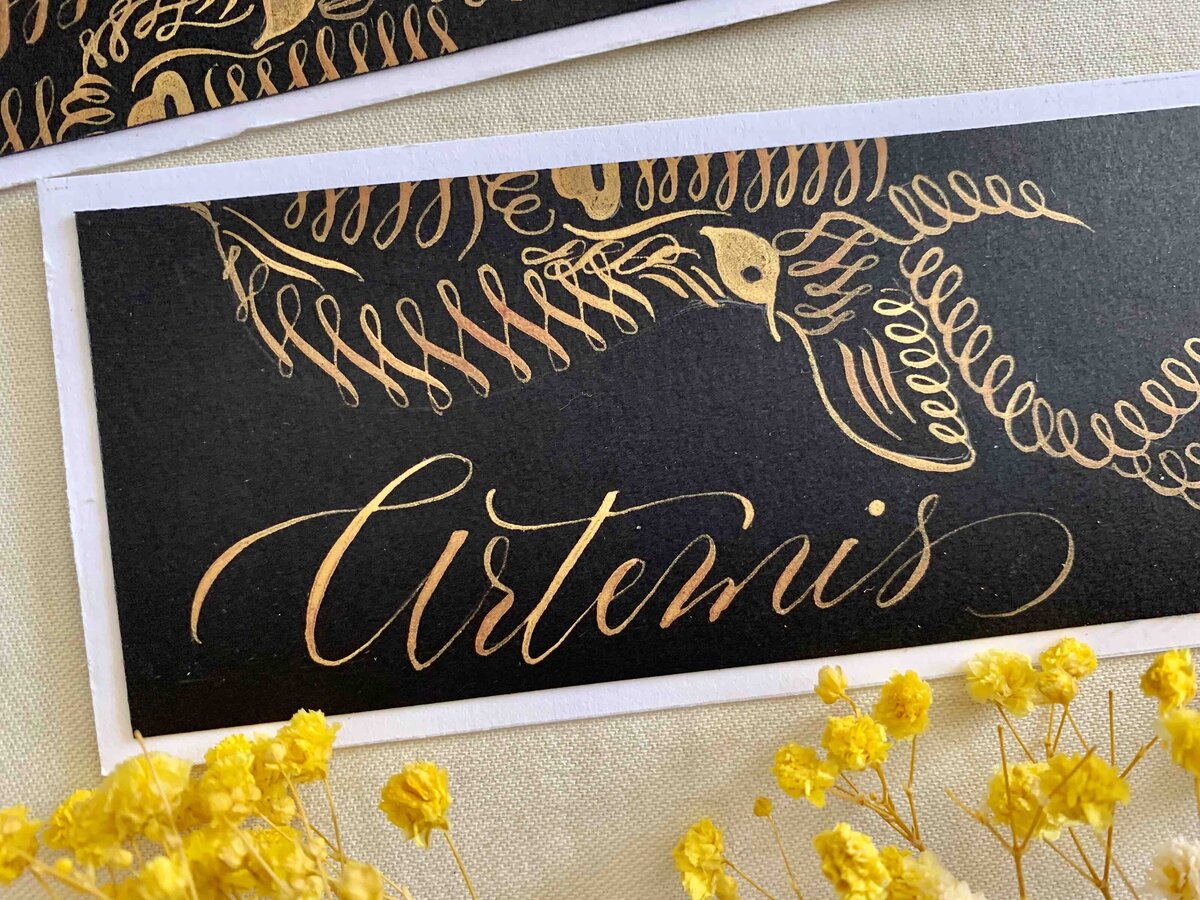Calligraphy place cards 1
