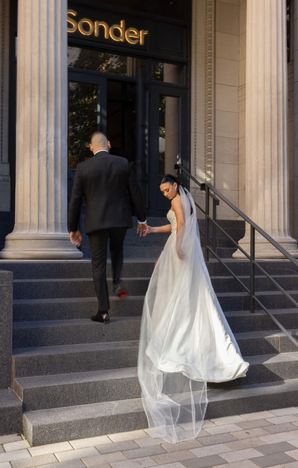 elegant bride and groom old montreal wedding | Ritz carlton Montreal wedding | st james theatre Old montreal wedding