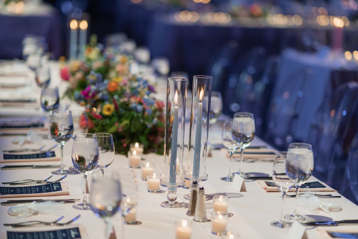 tables long flowers