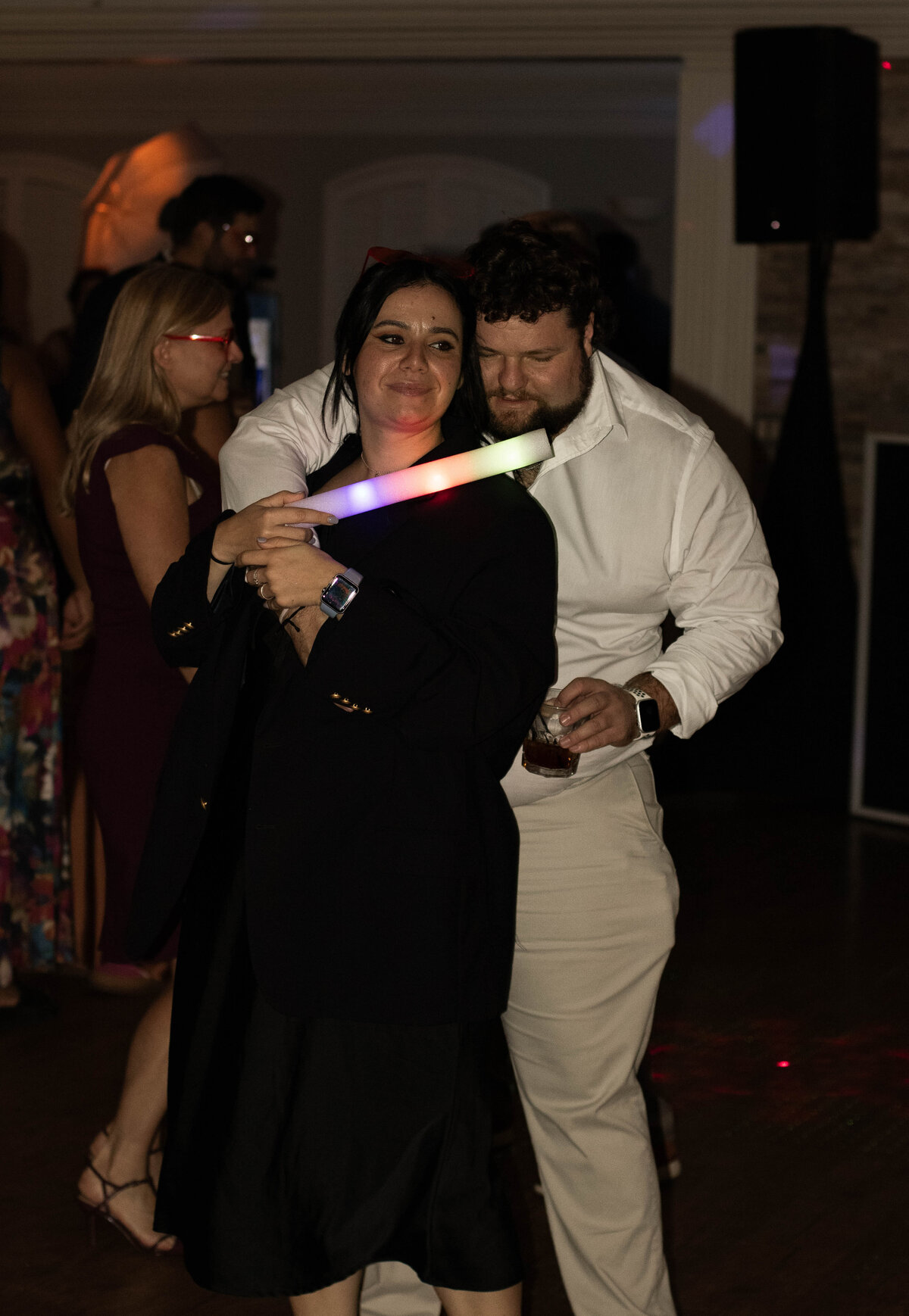 candid wedding dance floor photo