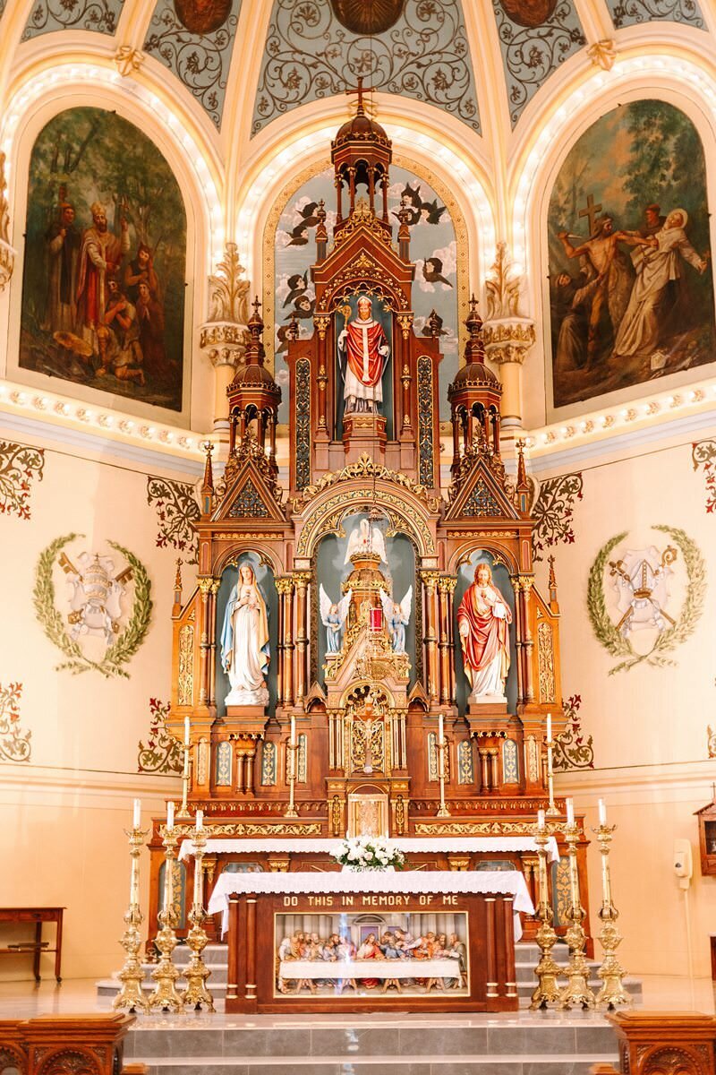 Wedding at St. Boniface with Reception at ECC184