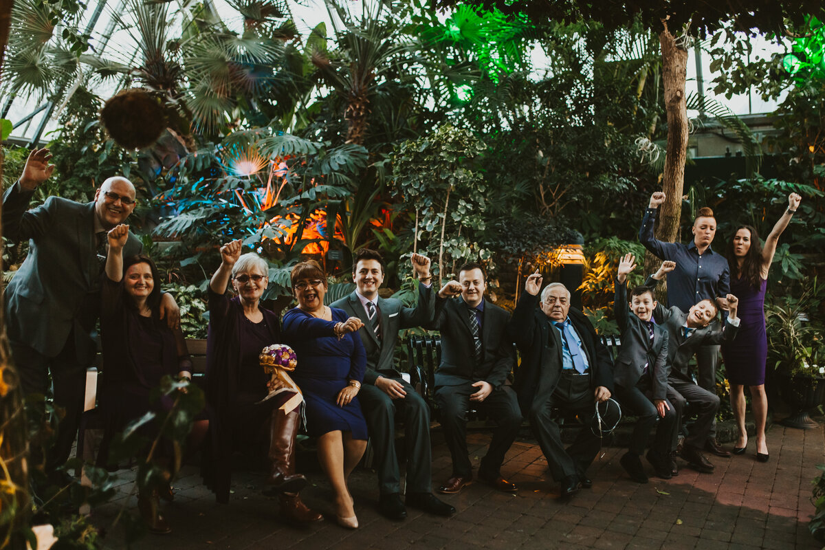 Edmonton wedding at Muttart Conservatory