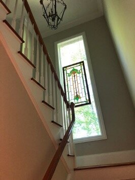 Before full lakehouse design cornelius interior designer mooresville luxury home sutton place design staircase inspiration