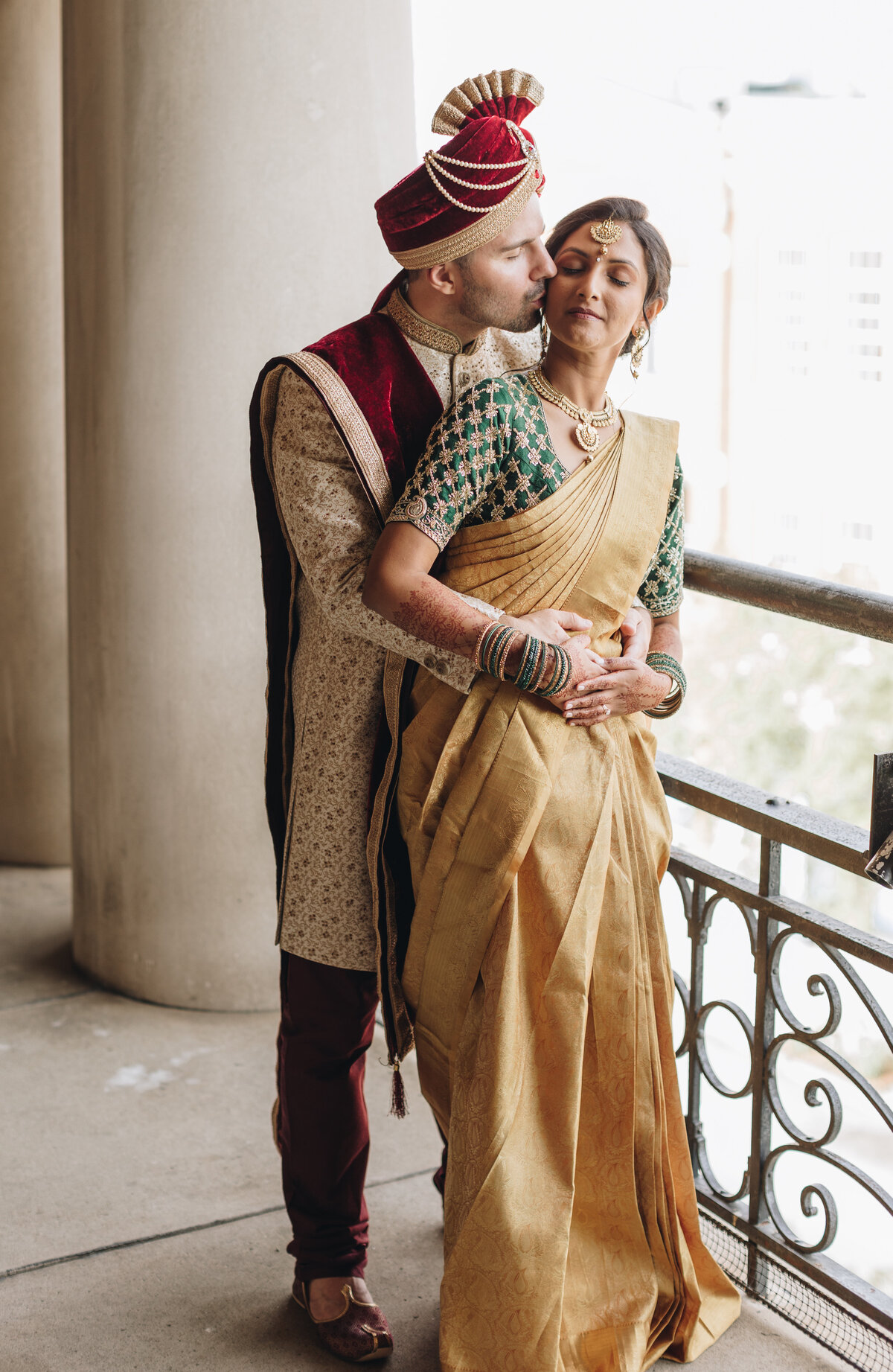 TONY + REKHA Ashville Wedding Day 2 Hindu Pre Ceremony- Couple Portraits 2
