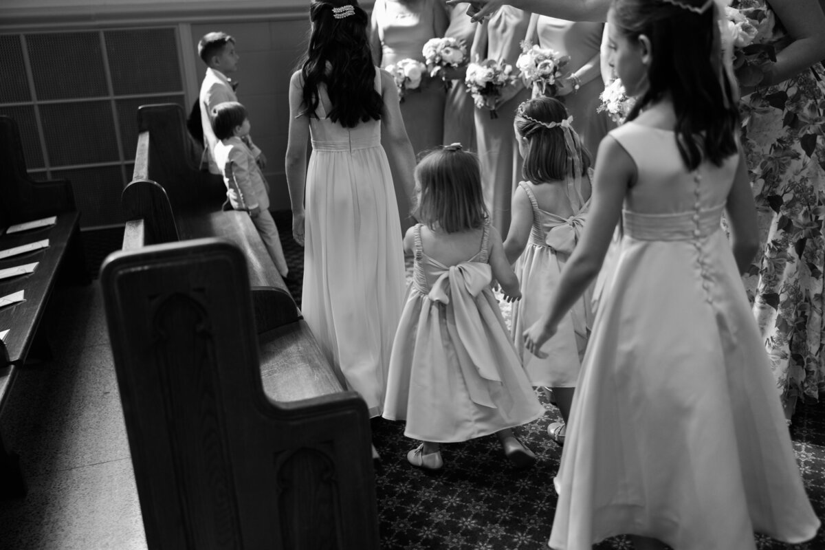 Flower Girl & Ring Bearer Wedding Party Sacred Heart Winnetka