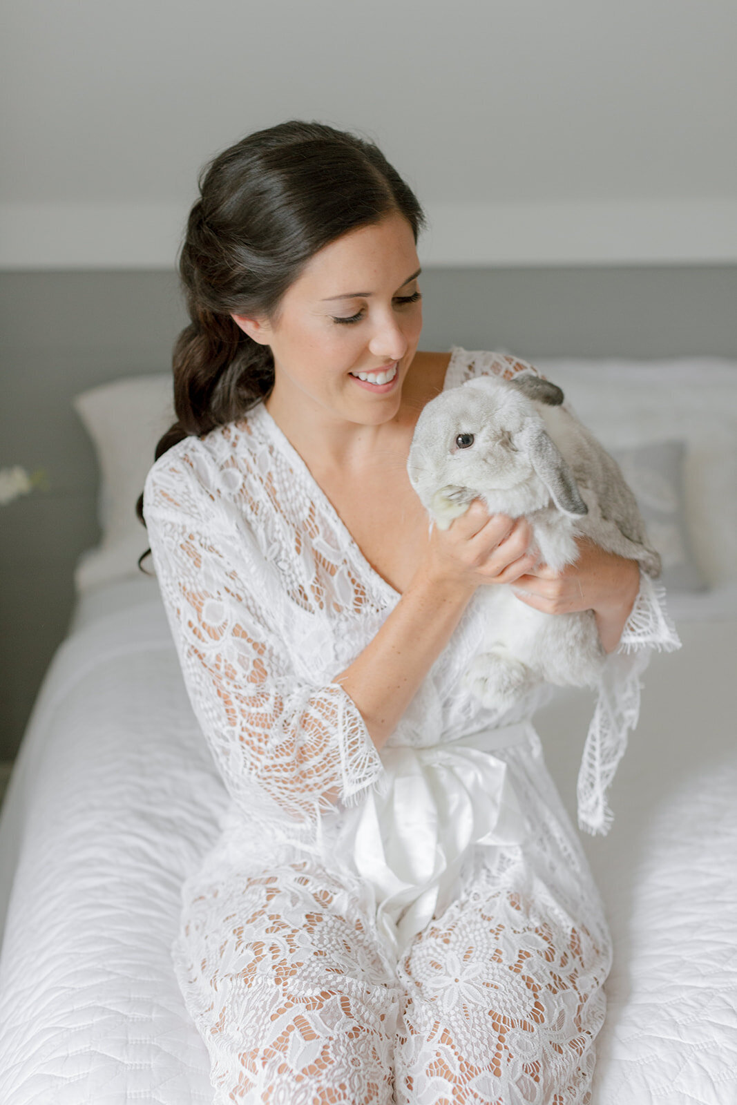 Bride with bunny