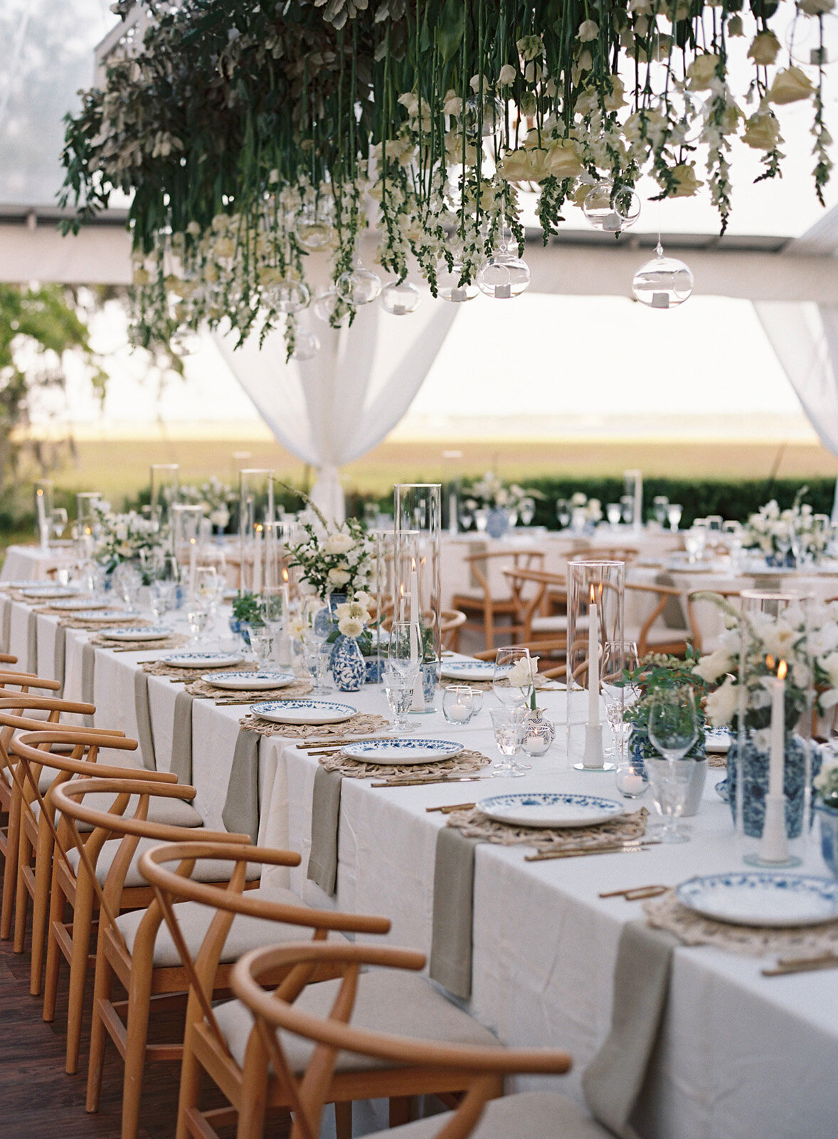 Luxury Southern Tented Wedding on Sea Island, GA-40