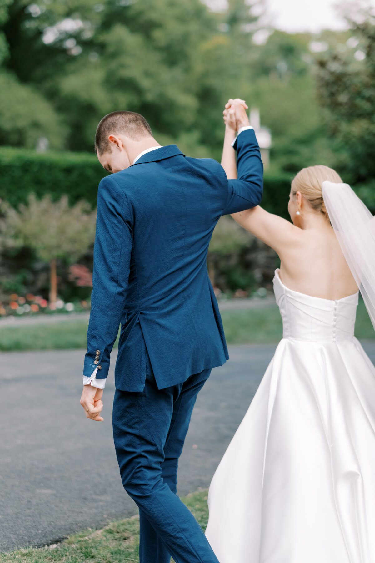 Just married at Appleford Estate in Villanova, Pennsylvania