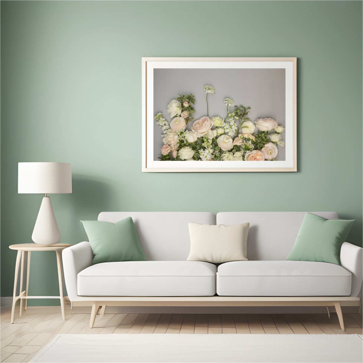 Green Paint Wall Art Mockup Instagram Post