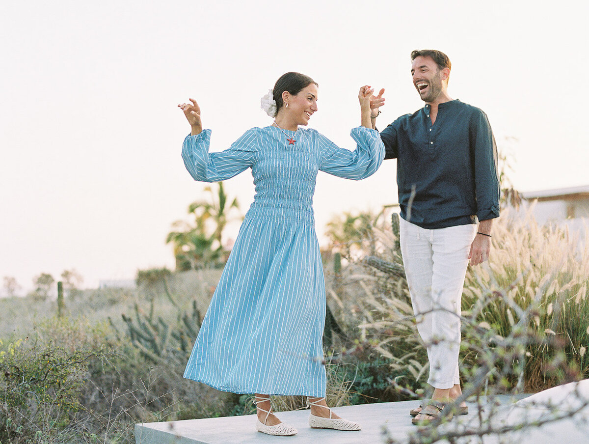 Detroit film photographer engagement session