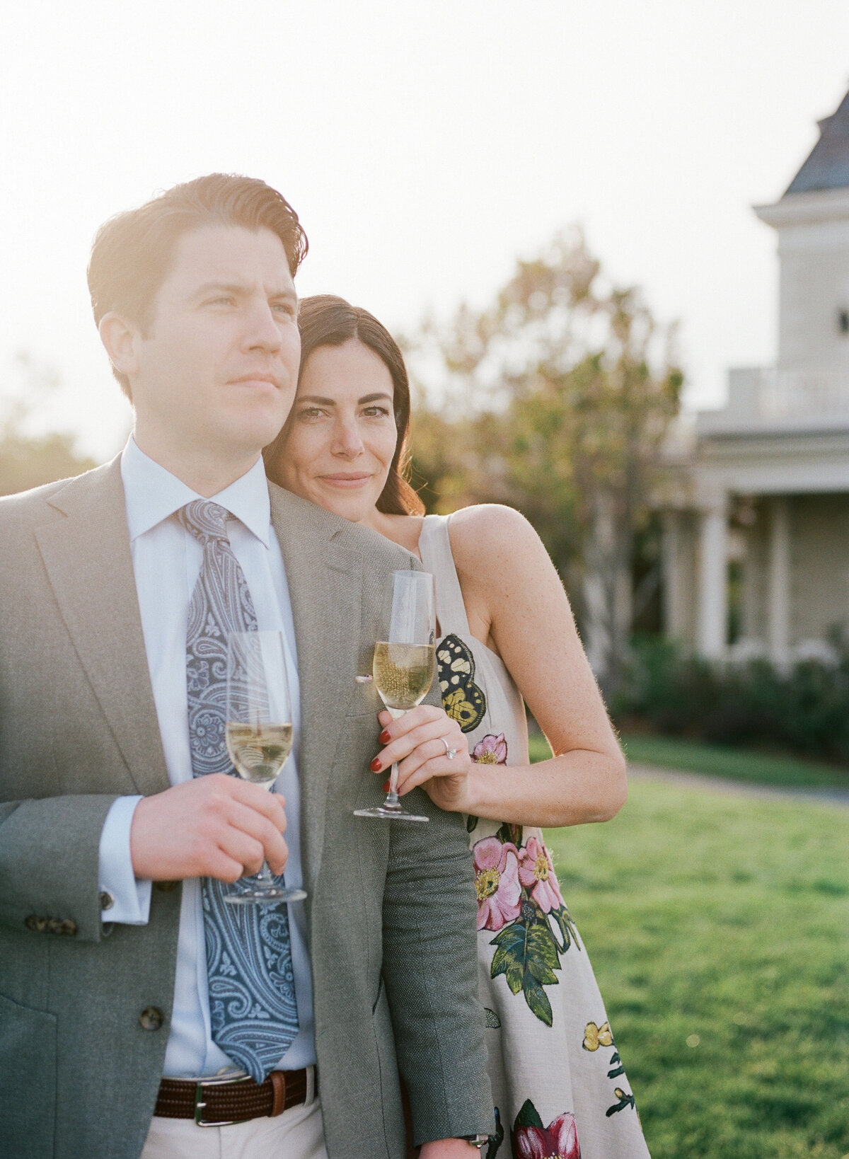 NY Wedding Photographer, Newport Wedding Photographer, Stephanie Vegliante, Oscar de la Renta dress, engagement outfits