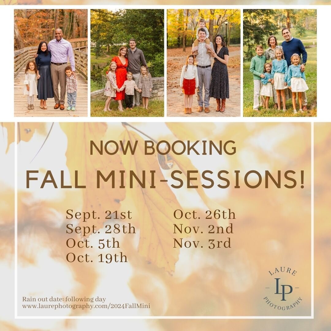 2023 Fall mini-sessions in Atlanta with Laure Photography