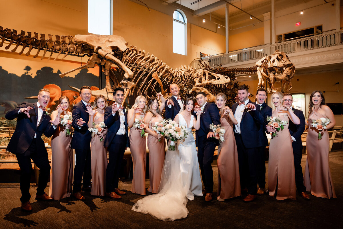 dinosaur photo carnegie museum wedding pittsburgh