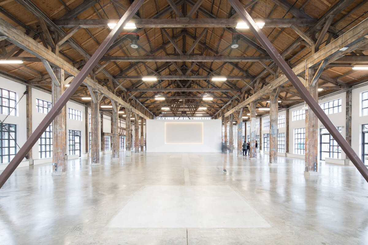 The Pipe Shop Venue, a historic and industrial wedding venue at the The Shipyards in North Vancouver, featured on the Brontë Bride Vendor Guide.