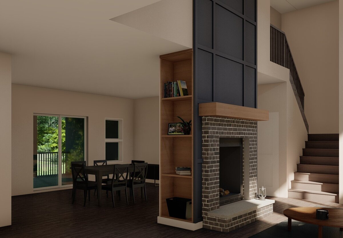 Fireplace render 3