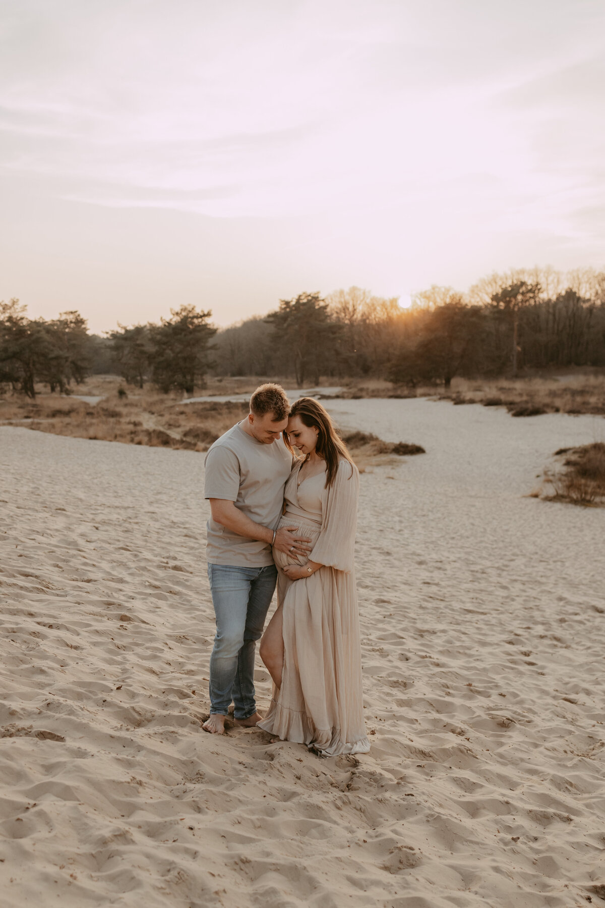 zwangerschapsshoot op bedaf