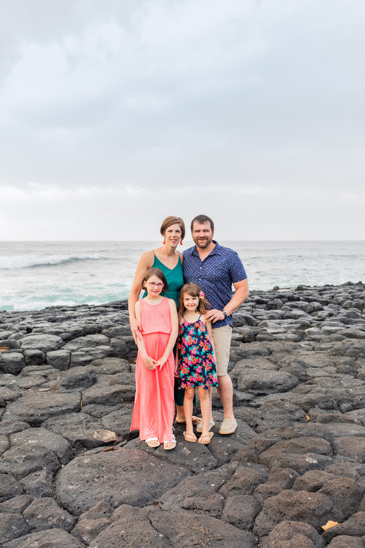 Family on Vacation in Kauai