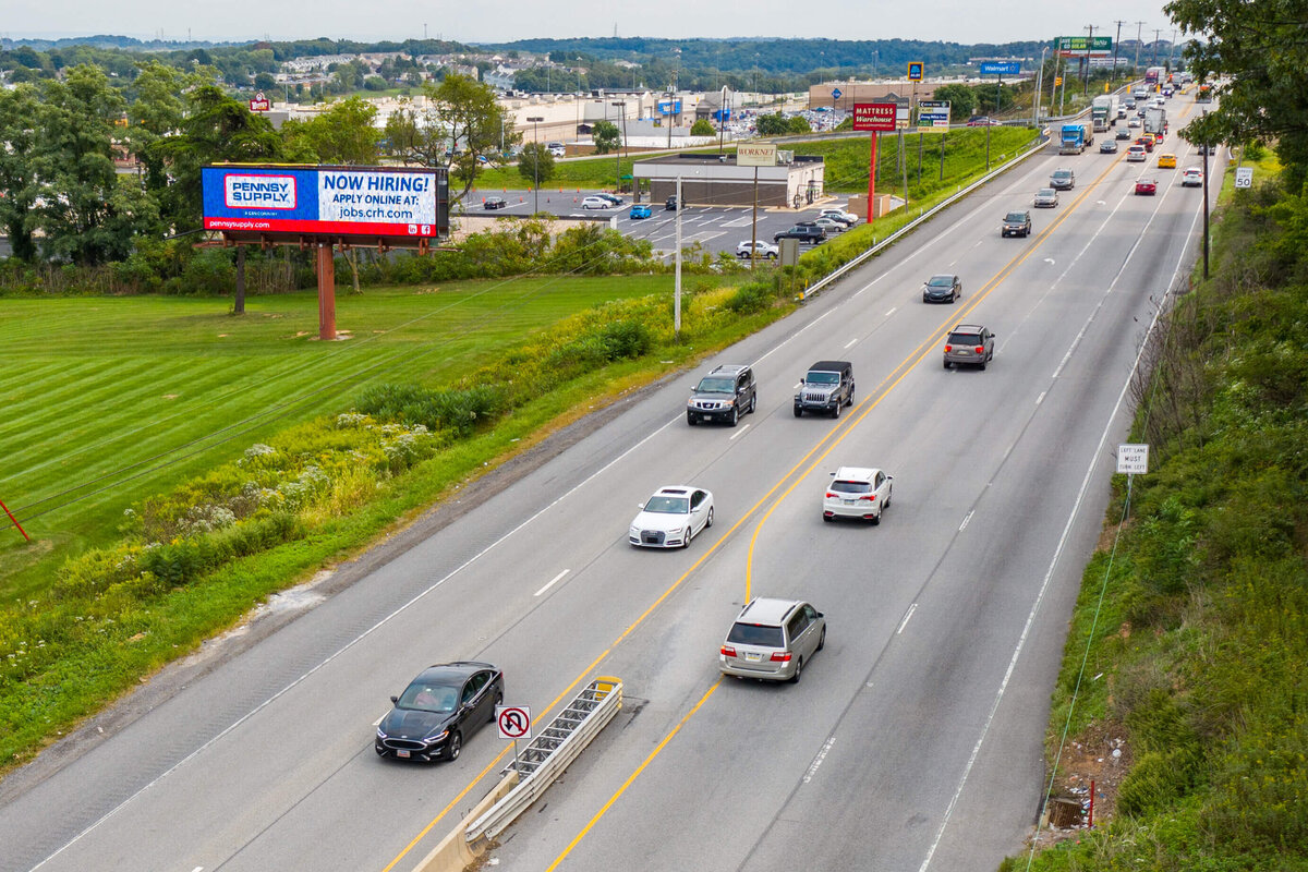Pennsy supply billboard placement along highway
