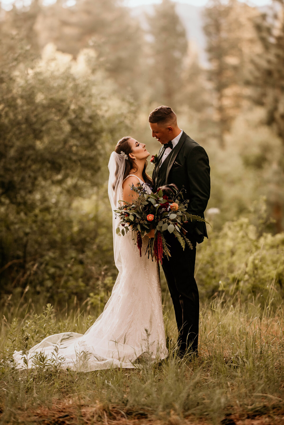 A couple getting married in Incline Village, Nevada