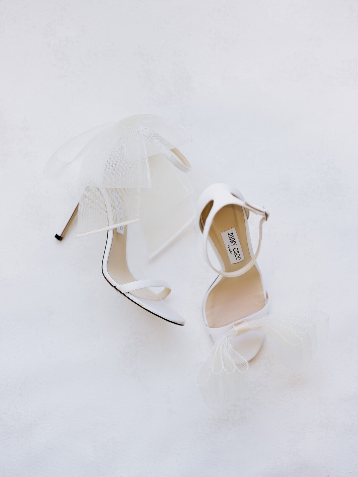 Jimmy Choo bridal shoes with bows