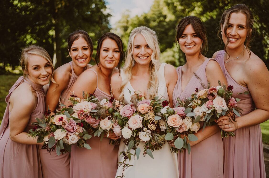 bridal party flowers scotland