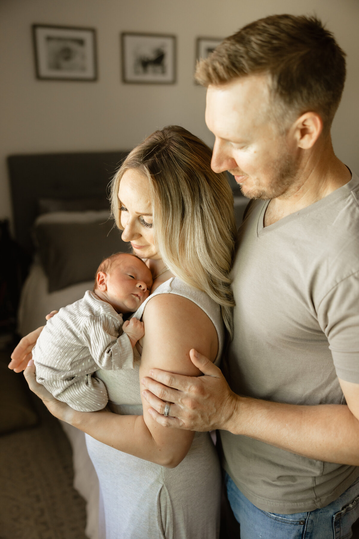 Eagle Idaho Newborn Mom & Dad Shoot