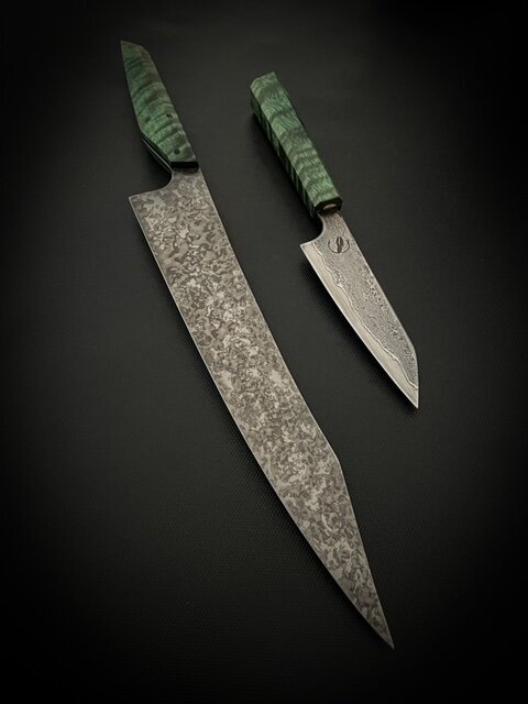 two chefs knives Suji parer