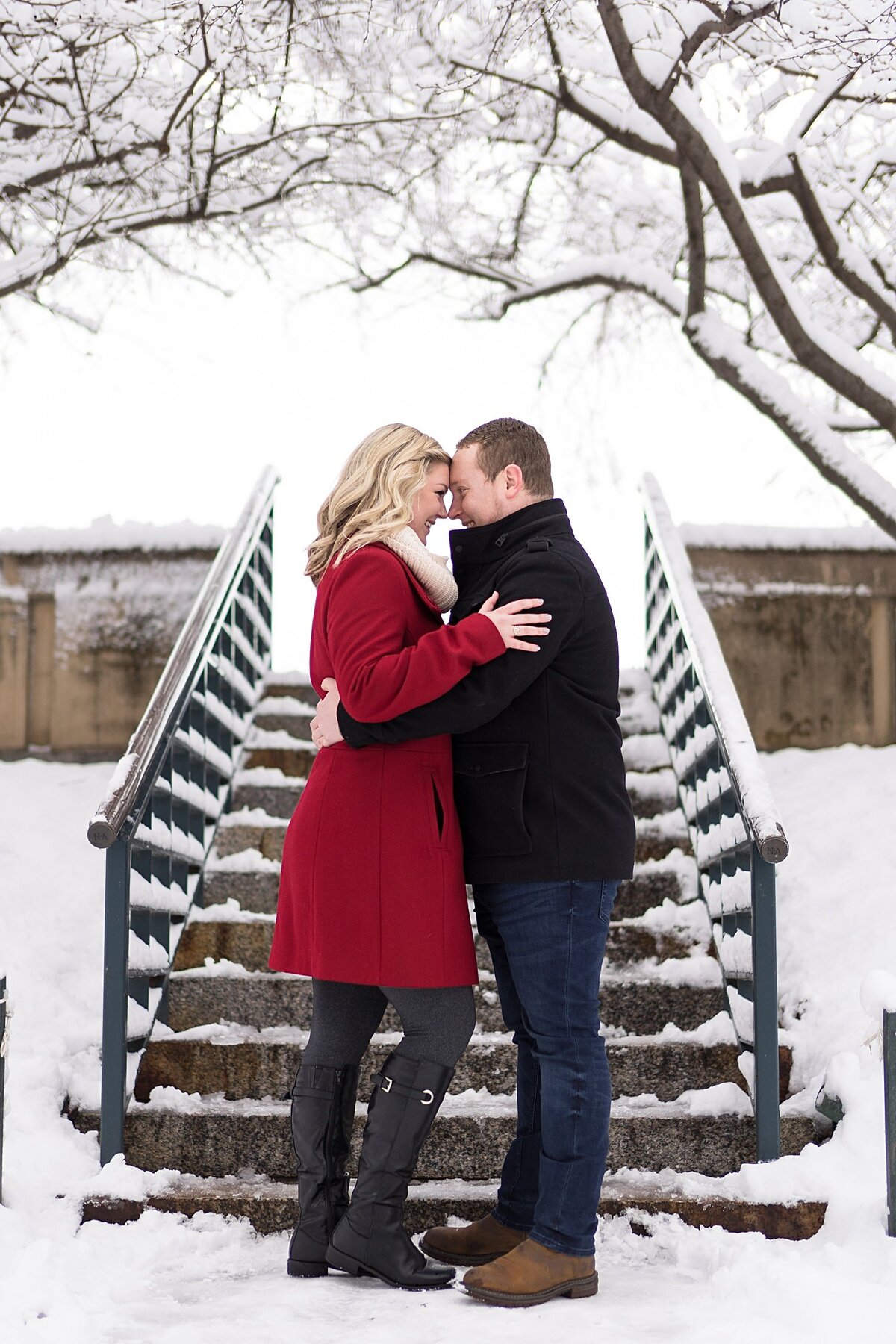 Snowy Engagement Photos at Nelson Atkins- Kansas City, MO- KC Wedding-Photographer-Emily-Lynn-Photography_0002