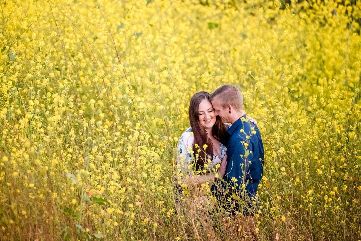 Flower Field Engagement Session