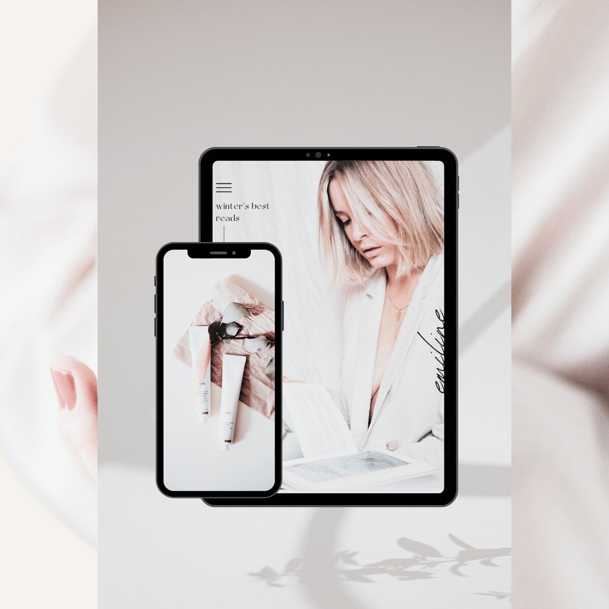 Emiline device mockup square