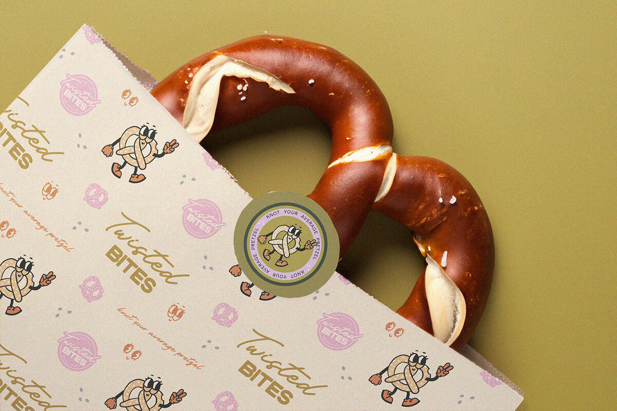 Professional logo design for a gourmet snack company – This logo was designed to be instantly recognizable and packed with personality. Featuring bold lines, playful typography, and a vintage-inspired aesthetic, it reflects Twisted Bites’ commitment to handcrafted quality.