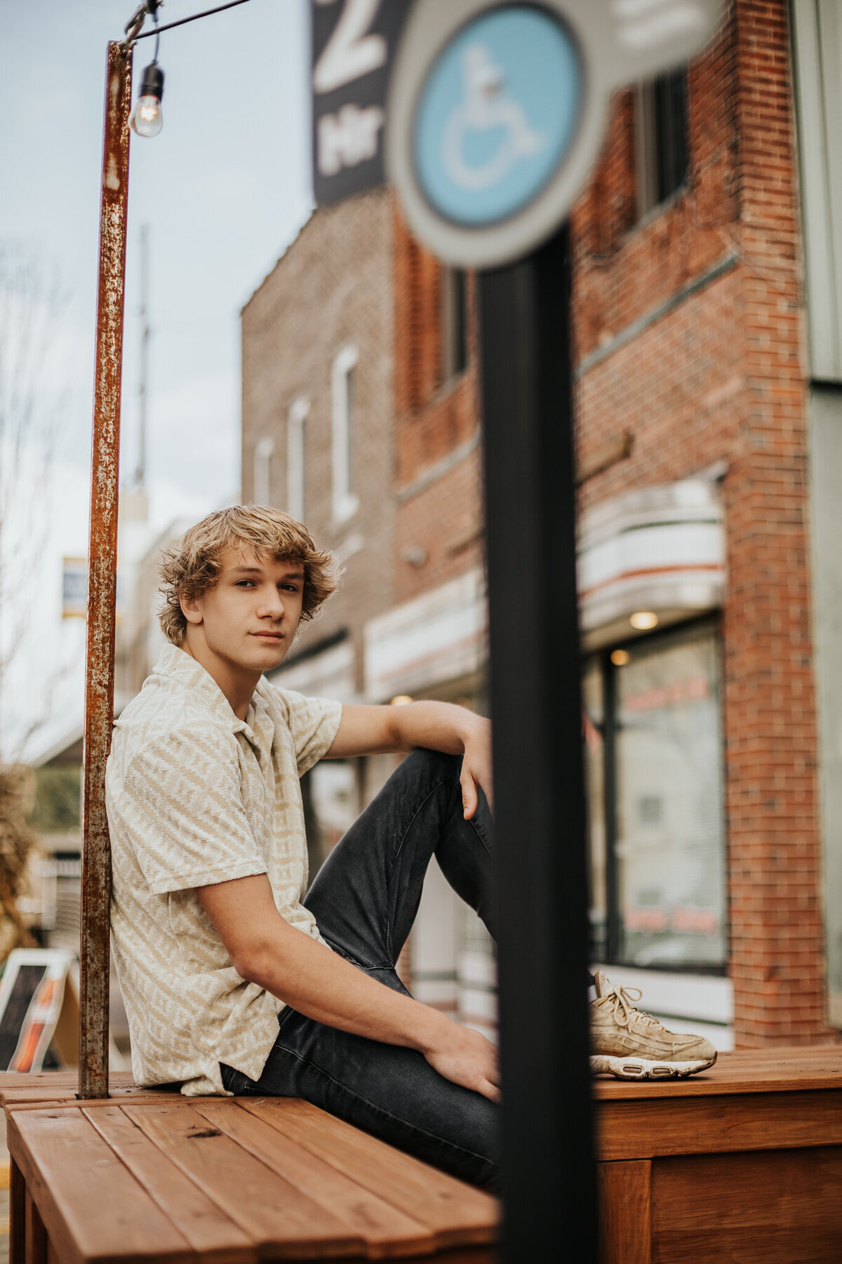 Senior session downtown Warsaw, IN
