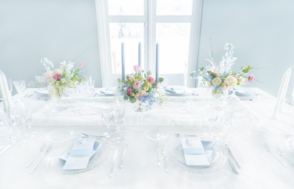 elegant winter wedding table decorations