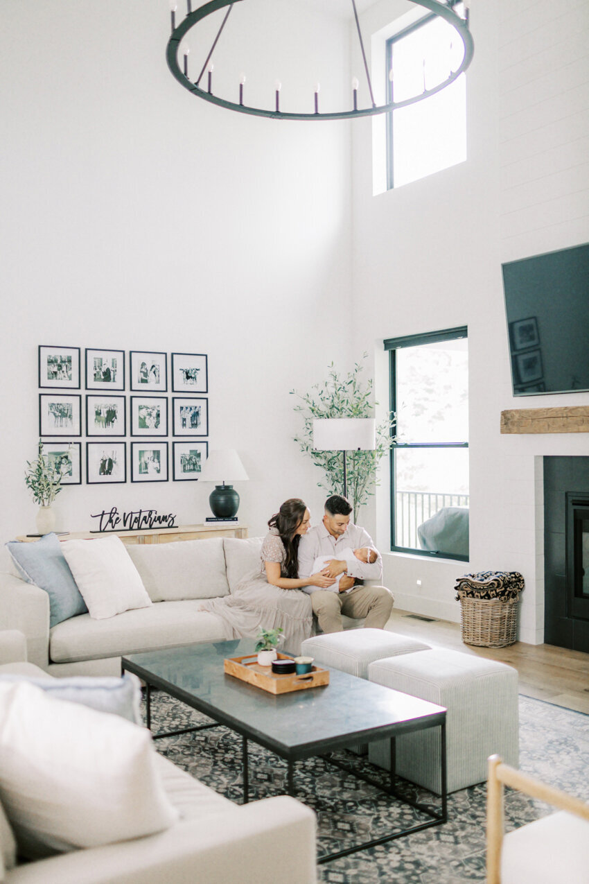 Akron and Cleveland in home newborn photography