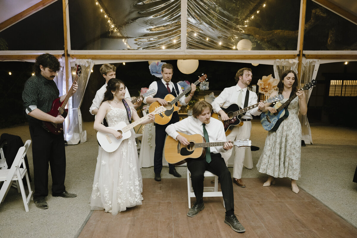 Bride and Groom at Wedding Reception