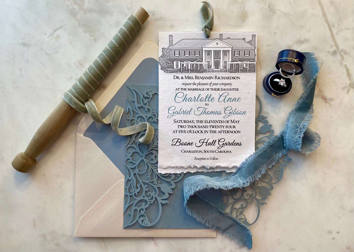venue-sketch-dusty-blue-wedding-invitation